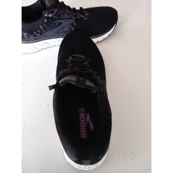 Brooks Glycerin 17 running athletic shoes blk/purple colorway women's size 8.5 - Picture 6 of 12